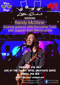 Stevie Jones supporting Randy Mc Stine (Porcupine Tree touring guitarist)