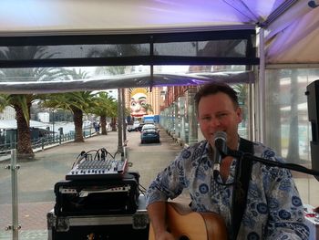 A gig in front of Luna Park
