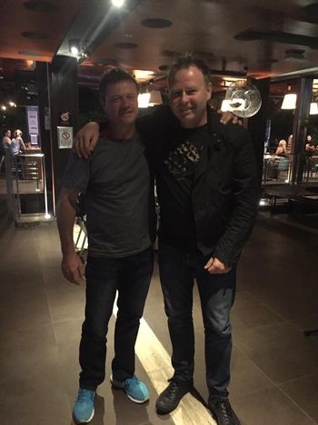 Me & my old Band mate from High School, 1st time we had caught up in 30 odd years Steve Dengate
