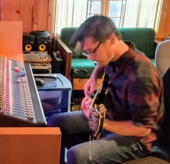 Joe Venango guitar tracking.
