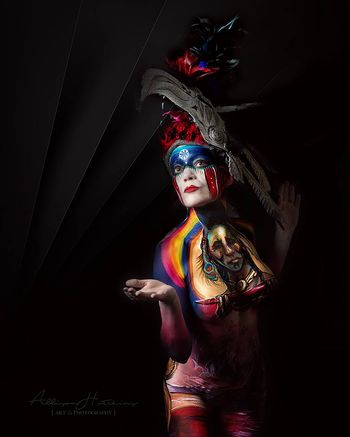 Bodypainting : Cheryl Ann Lipstreu Model : Angela Reign Photography: Allison Hutchins Art & Photography
