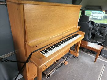 1968 Grinnell Brothers super Concert upright. 56 inches tall, these are very rare, This one is currently under the gun being painted, will update photo when done, Amazing big string sound. 2800.00 delivered, tuned, warranty.
