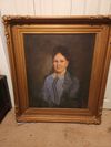 1837  " Amanda" Portrait Painting with frame.