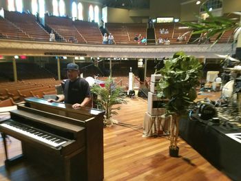 Second Head and Heart Band shell we made for them. On stage at Ryman Auditorium Nashville.
