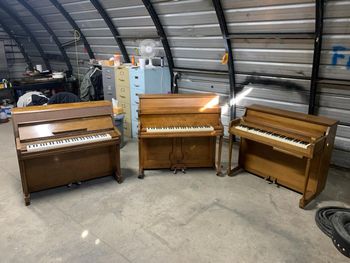 Looking for mini pianos? well we import them regularly from California. we specialize in rarer pieces no one else can find.
