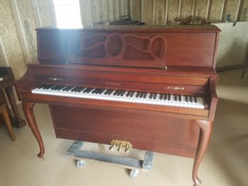 1998 Baldwin acrosonic classic console, 44 inches tall, French provincial style, bench, one owner, pristine condition 1800.00 delivered, tuned, warranty

