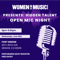 Women in Music Open Mic Night