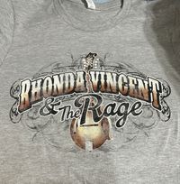 SALE - 2017 Rhonda Vincent & The Rage Tour T-shirt - Gray