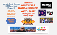 Doc Reno's 7th Wingfest and Florida Panthers Game 4 Watch Party- Rain or Shine