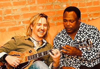 U-Nam & George Benson in studio
