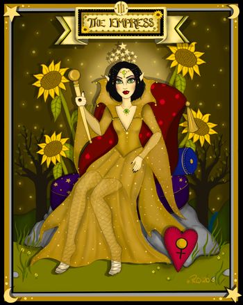 "The Empress" Tarot Art by Raven Quinn
