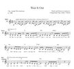 Wait It Out: Sheet Music Digital Download