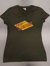 Retro Short Sleeve V-Neck Tee - Jet Black