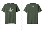 Leaf Short Sleeve Crew Neck Tee - Forest Green