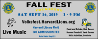 Harvard Lions Club Fall Festival