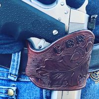 Hand Tooled Slide Holster