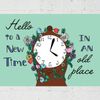 Lyric Art Print - Hello to a New Time