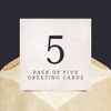 Pack of 5 Greeting Cards