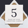 Pack of 5 Greeting Cards