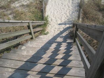 Steps to the soft sand in Ocean Isle Beach, NC
