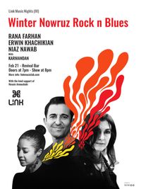 Winter Nowruz Rock & Blues w/ Rana Farhan, Erwin Khachikian and Niaz Nawab
