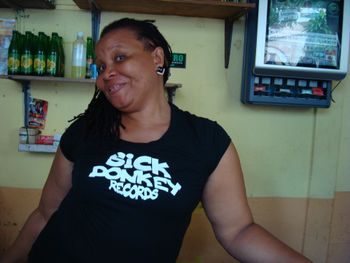 Miss Tina @ Tina's Bar in Port Antonio Jamaica
