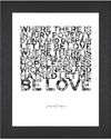 Be Love Printable Wall Art 8.5x11