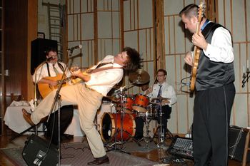 From Left: Tom Kildea, Charles Arthur, Dwayne Nitz, Ben Bijorlie rocking my wedding!
