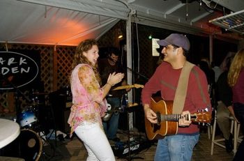 Julia teaching Mark to dance at JB's
