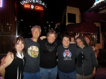 Lisa LaRue, Steve Barberic, Jerry Beller, Matt Brown, JB and Evelyn Chote at Mars Hollow's "World In Front of Me" CD Release Party, North Hollywood.
