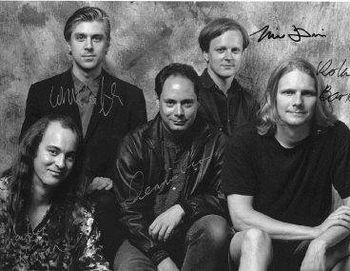 The Vagaries promo photo; (L-R) Charley Rowan, Bill Rieflin, Dennis Rea, Mike Davidson, Roland Barker; photo by Spike Mafford
