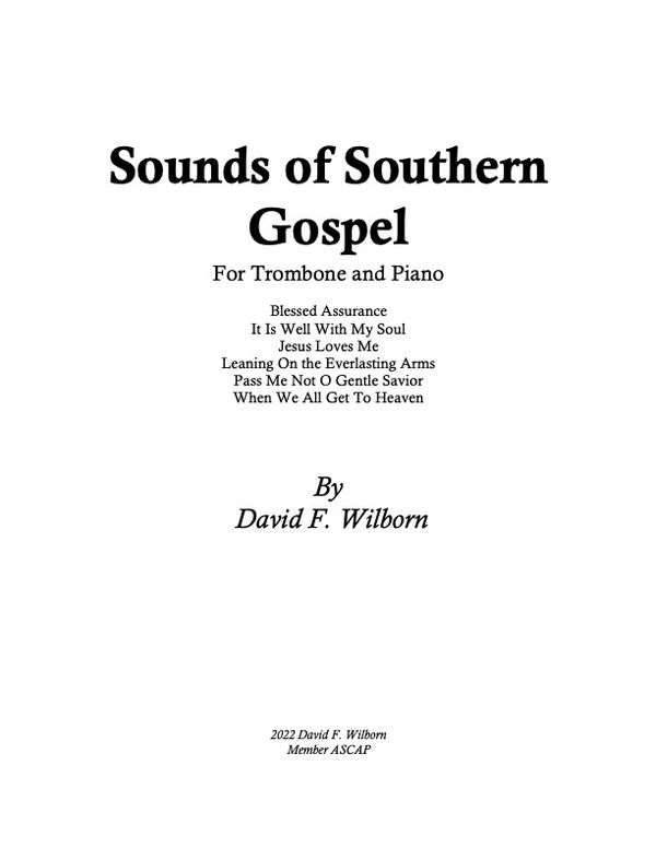 Sounds of Southern Gospel for Trombone and Piano