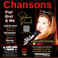 Chansons - Piaf, Brel & Me - A Musical Cabaret about France -  Multi-award winner, singer, musical theatre actress - Stefanie Rummel 