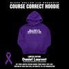 Course Correct Purple Hooded Sweatshirt (80% goes to org)
