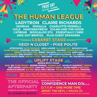 CATBEAR at Bristol Pride 2024 - the full lineup - Georgia, The Human League, Ladytron