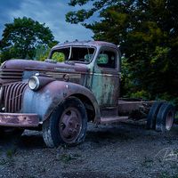 Print Old Farmers Truck