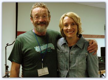 David Francey and Carolyn Anele at the Nimble Fingers Bluegrass Camp - Songwriter's Workshop, Sorrento, BC, 2014
