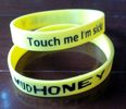 Debossed 'Touch me' Wristband