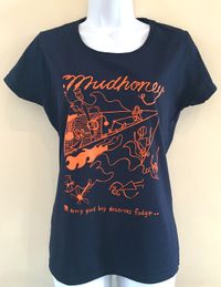 LADIES EGBDF Shirt Blue/Orange