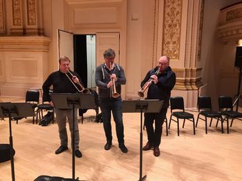 at Carnegie Hall with Stian Aareskjold and Mark Bennett
