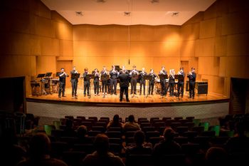 conducting trumpet ensemble at LSU
