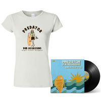 PDA Castaway Ladies Tee + FREE Songs In The Key of Sea vinyl LP Bundle