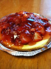 Baked Strawberry cheese cake 