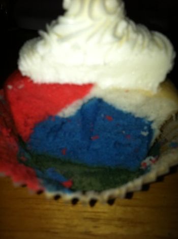 4th of July cup cake
