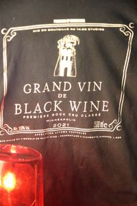 Black Wine Premium Grand Vin tee Shirts (Medium)