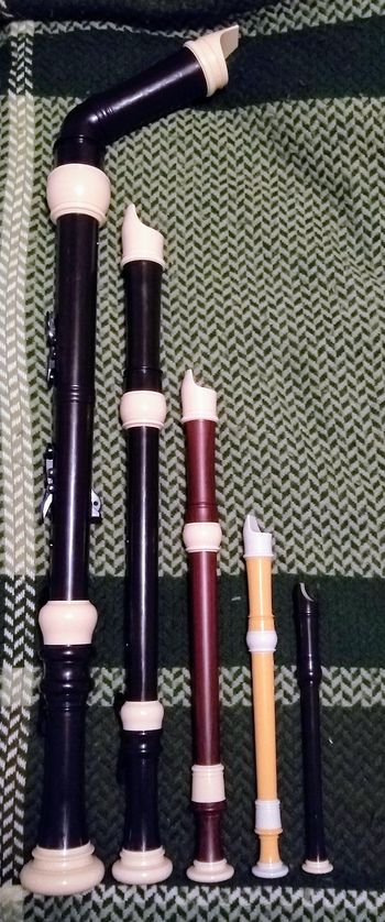 My first recorder consort - Yamaha 300 Series Recorders
