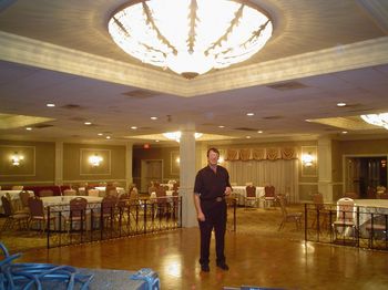 Mar-T standing in the crystal room on the dance floor before starting. We were so busy didn't have time to take PICS of everyone! (tee-hee)
