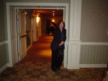 Me standing by the cocktail room entrance. Waiting for the Party to arrive. What a beautiful place to have a wedding party!
