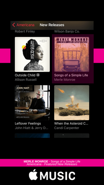 Featured on iTunes Americana
