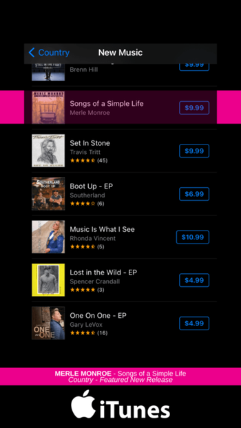 Featured on iTunes Country

